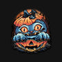 Blue Tiger Pumpkin-Womens-Fitted-Tee-glitchygorilla
