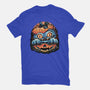 Blue Tiger Pumpkin-Mens-Basic-Tee-glitchygorilla