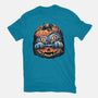 Blue Tiger Pumpkin-Unisex-Basic-Tee-glitchygorilla