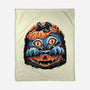 Blue Tiger Pumpkin-None-Fleece-Blanket-glitchygorilla