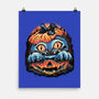 Blue Tiger Pumpkin-None-Matte-Poster-glitchygorilla