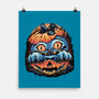 Blue Tiger Pumpkin-None-Matte-Poster-glitchygorilla