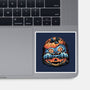 Blue Tiger Pumpkin-None-Glossy-Sticker-glitchygorilla