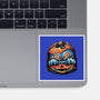 Blue Tiger Pumpkin-None-Glossy-Sticker-glitchygorilla