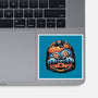 Blue Tiger Pumpkin-None-Glossy-Sticker-glitchygorilla
