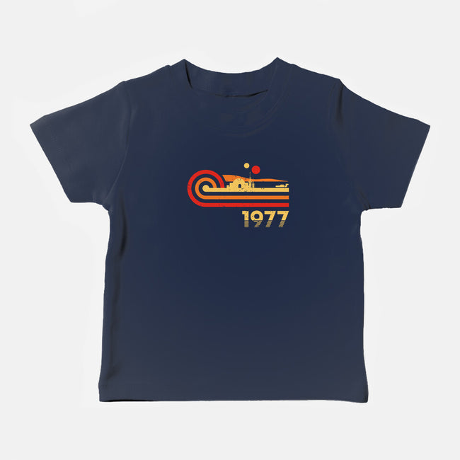 Retro Vintage Desert Planet-Baby-Basic-Tee-retrodivision