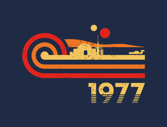 Retro Vintage Desert Planet