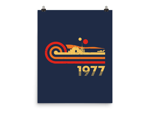 Retro Vintage Desert Planet