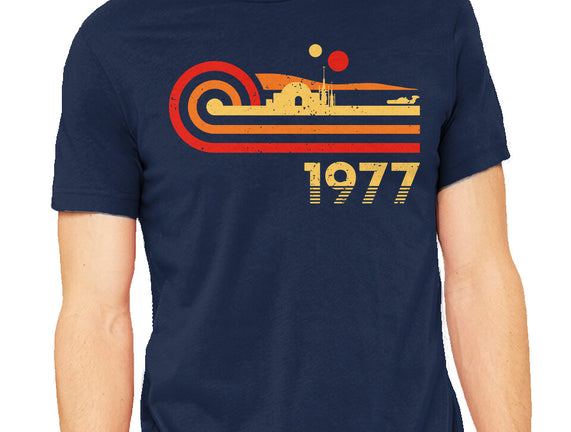 Retro Vintage Desert Planet