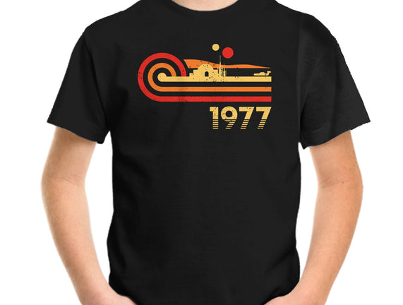 Retro Vintage Desert Planet