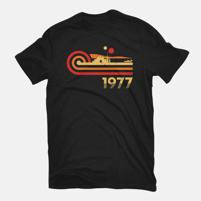 Retro Vintage Desert Planet-Mens-Heavyweight-Tee-retrodivision