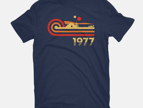 Retro Vintage Desert Planet