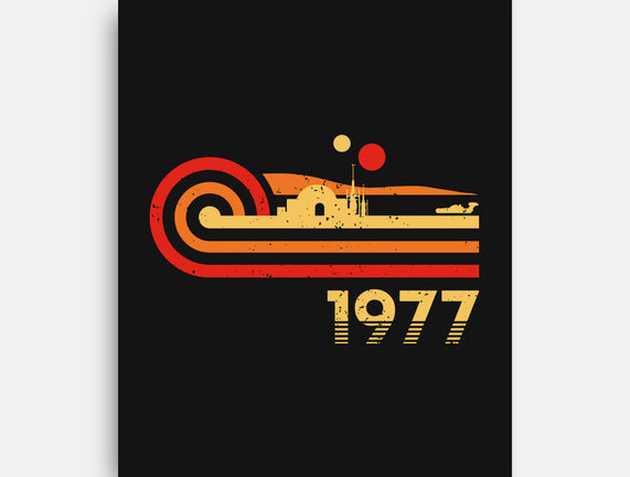 Retro Vintage Desert Planet