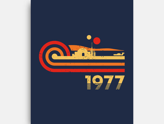 Retro Vintage Desert Planet