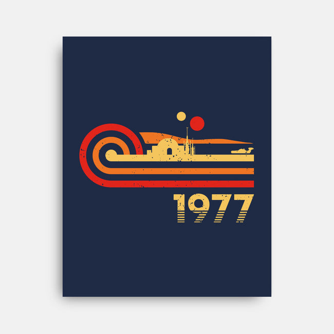 Retro Vintage Desert Planet-None-Stretched-Canvas-retrodivision