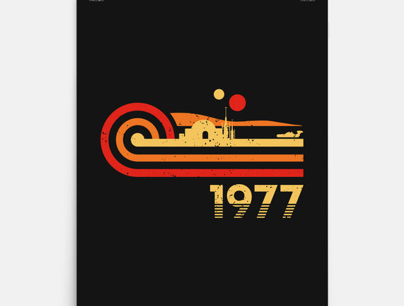 Retro Vintage Desert Planet