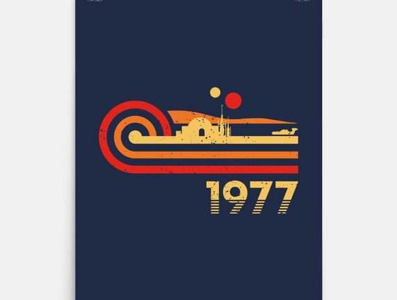 Retro Vintage Desert Planet