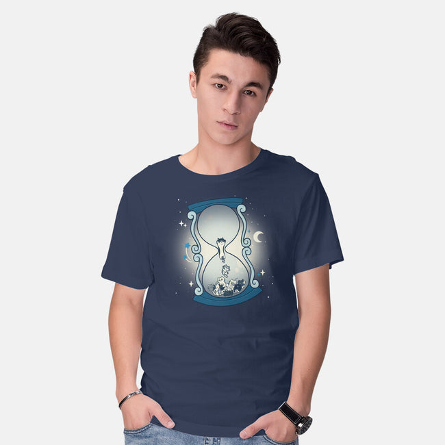 Hourglass Cat-Mens-Basic-Tee-Freecheese