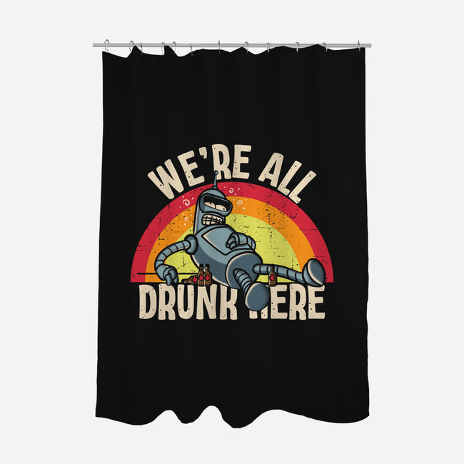 We're All Drunk Here-None-Polyester-Shower Curtain-turborat14