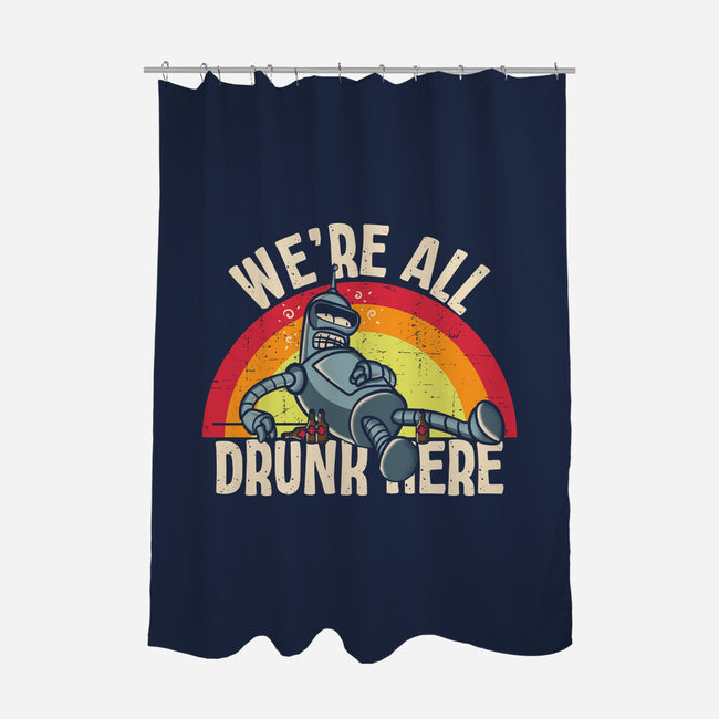 We're All Drunk Here-None-Polyester-Shower Curtain-turborat14