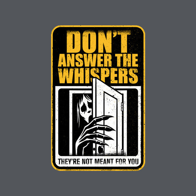 Horror Signs Whisper Darkness-None-Stretched-Canvas-Studio Mootant