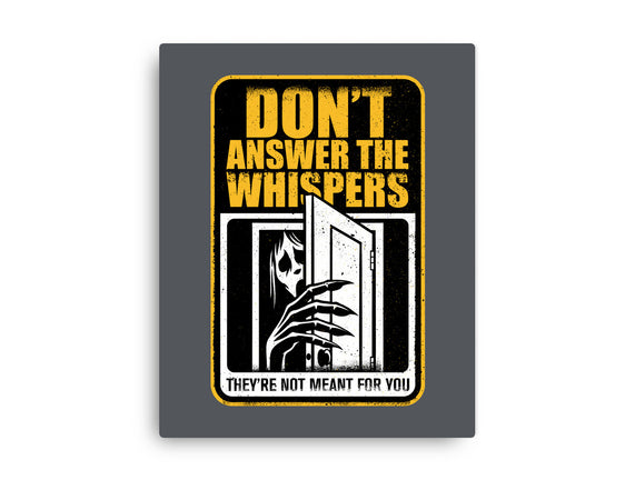 Horror Signs Whisper Darkness