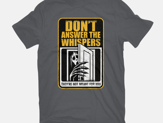 Horror Signs Whisper Darkness