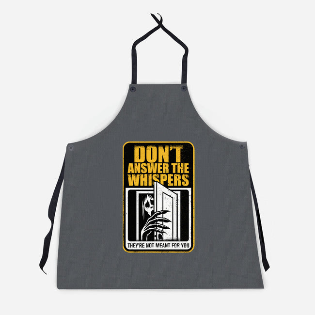 Horror Signs Whisper Darkness-Unisex-Kitchen-Apron-Studio Mootant