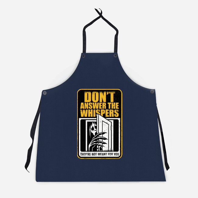 Horror Signs Whisper Darkness-Unisex-Kitchen-Apron-Studio Mootant