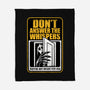 Horror Signs Whisper Darkness-None-Fleece-Blanket-Studio Mootant