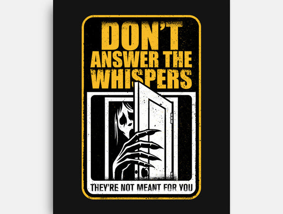 Horror Signs Whisper Darkness