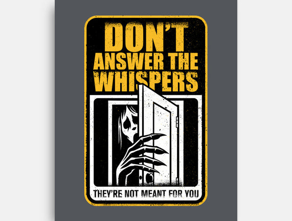 Horror Signs Whisper Darkness