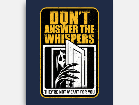 Horror Signs Whisper Darkness