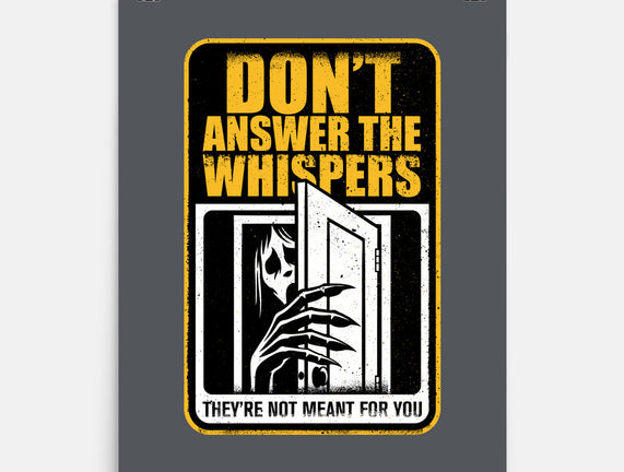 Horror Signs Whisper Darkness