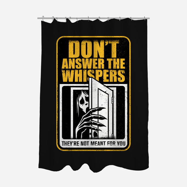 Horror Signs Whisper Darkness-None-Polyester-Shower Curtain-Studio Mootant