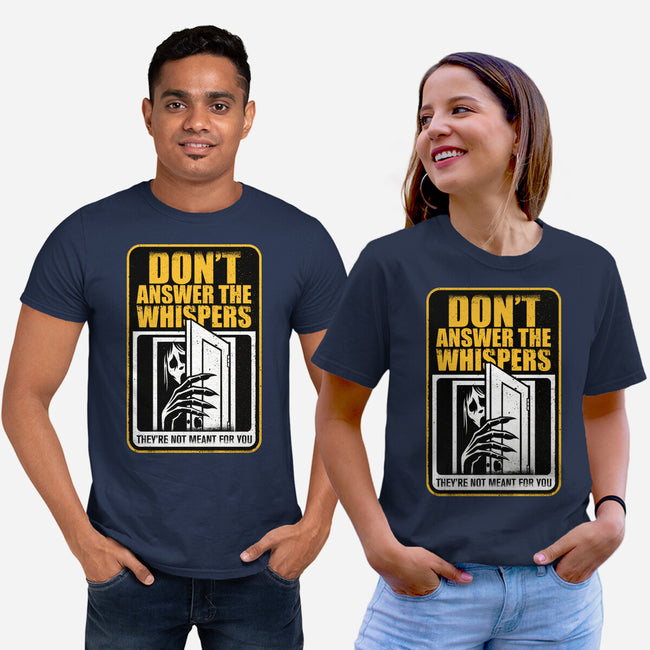 Horror Signs Whisper Darkness-Unisex-Basic-Tee-Studio Mootant