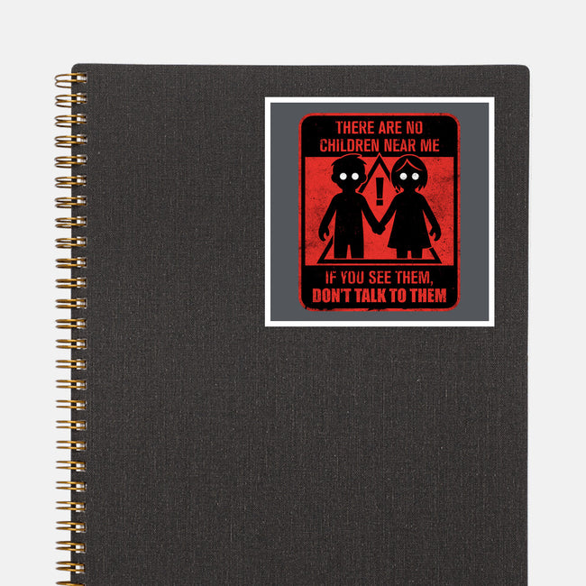 Horror Signs Shadow Children-None-Glossy-Sticker-Studio Mootant