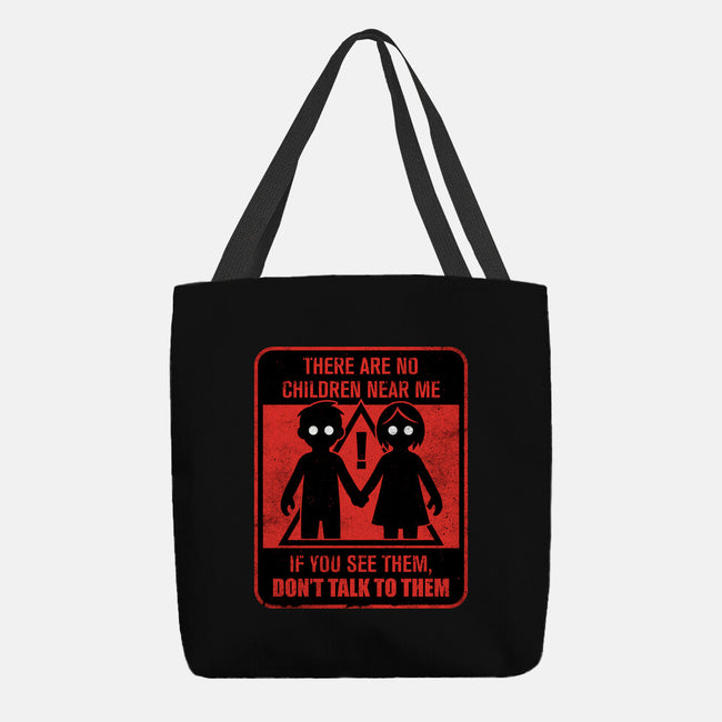 Horror Signs Shadow Children-None-Basic Tote-Bag-Studio Mootant