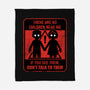 Horror Signs Shadow Children-None-Fleece-Blanket-Studio Mootant