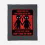 Horror Signs Shadow Children-None-Fleece-Blanket-Studio Mootant