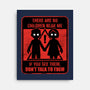 Horror Signs Shadow Children-None-Stretched-Canvas-Studio Mootant