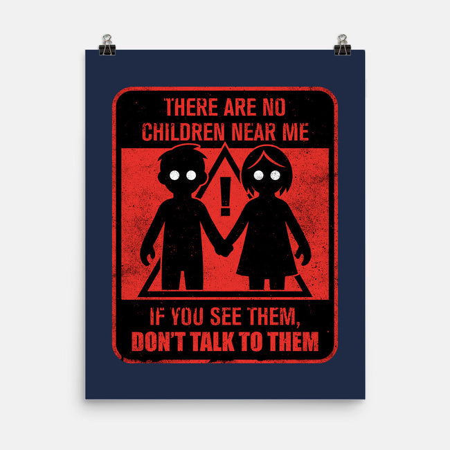 Horror Signs Shadow Children-None-Matte-Poster-Studio Mootant