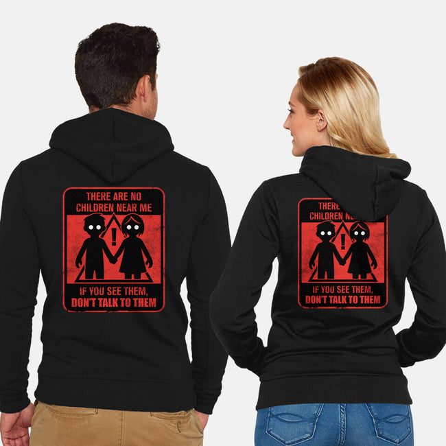 Horror Signs Shadow Children-Unisex-Zip-Up-Sweatshirt-Studio Mootant