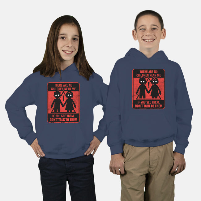 Horror Signs Shadow Children-Youth-Pullover-Sweatshirt-Studio Mootant