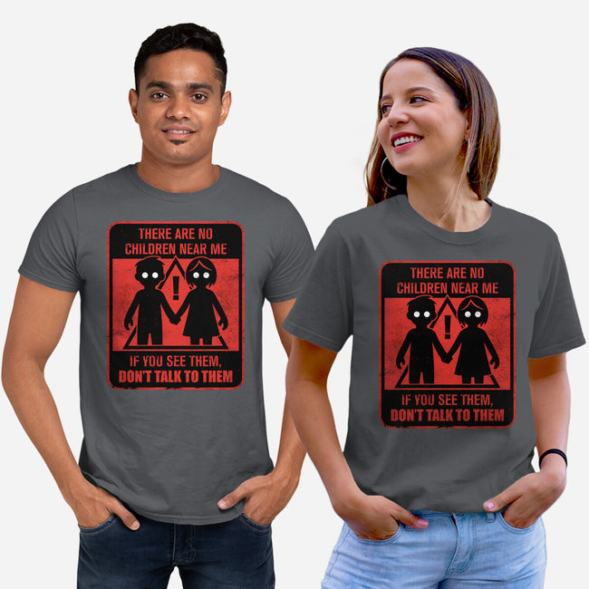 Horror Signs Shadow Children-Unisex-Basic-Tee-Studio Mootant