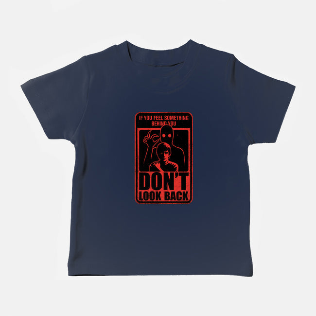 Horror Signs Creature Following-Baby-Basic-Tee-Studio Mootant