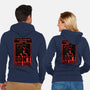 Horror Signs Creature Following-Unisex-Zip-Up-Sweatshirt-Studio Mootant