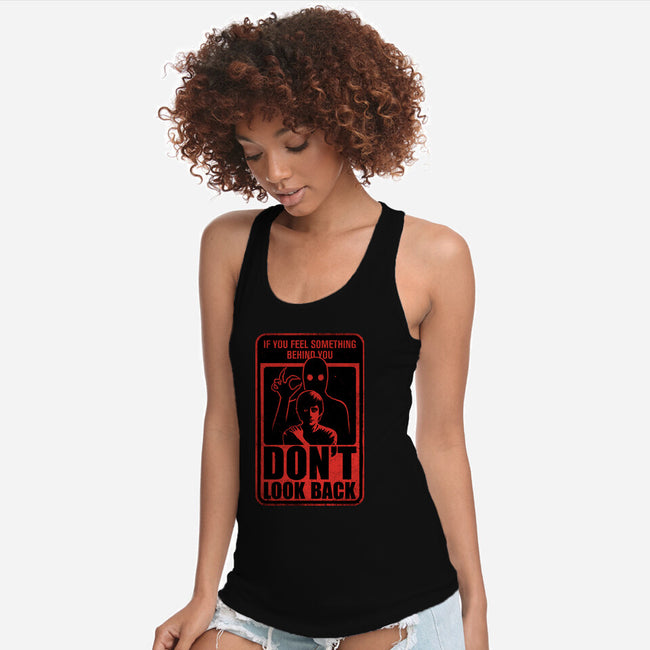 Horror Signs Creature Following-Womens-Racerback-Tank-Studio Mootant