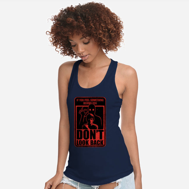 Horror Signs Creature Following-Womens-Racerback-Tank-Studio Mootant