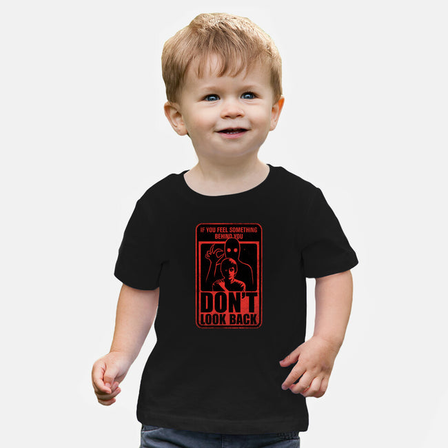Horror Signs Creature Following-Baby-Basic-Tee-Studio Mootant